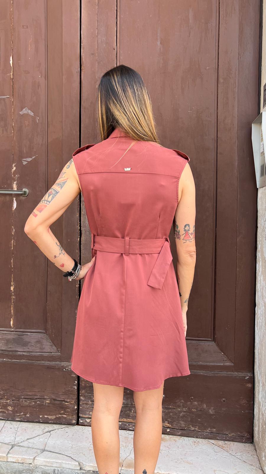 Abito corto con tasche e cintura MARKUP MW1610204