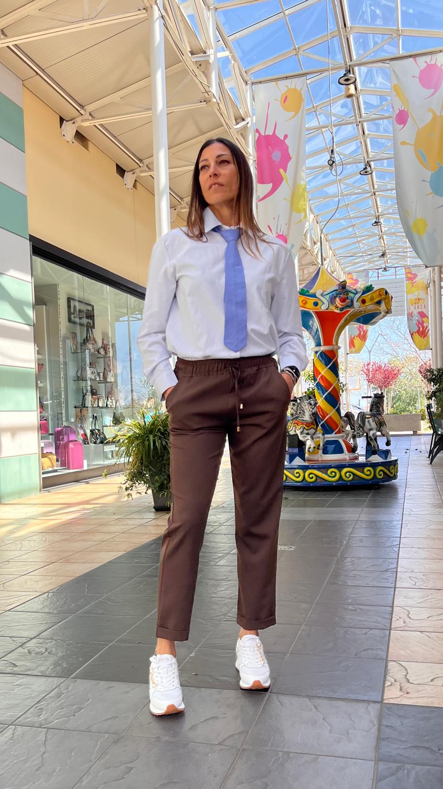 Camicia righe con cravatta INDOMINA PE18782
