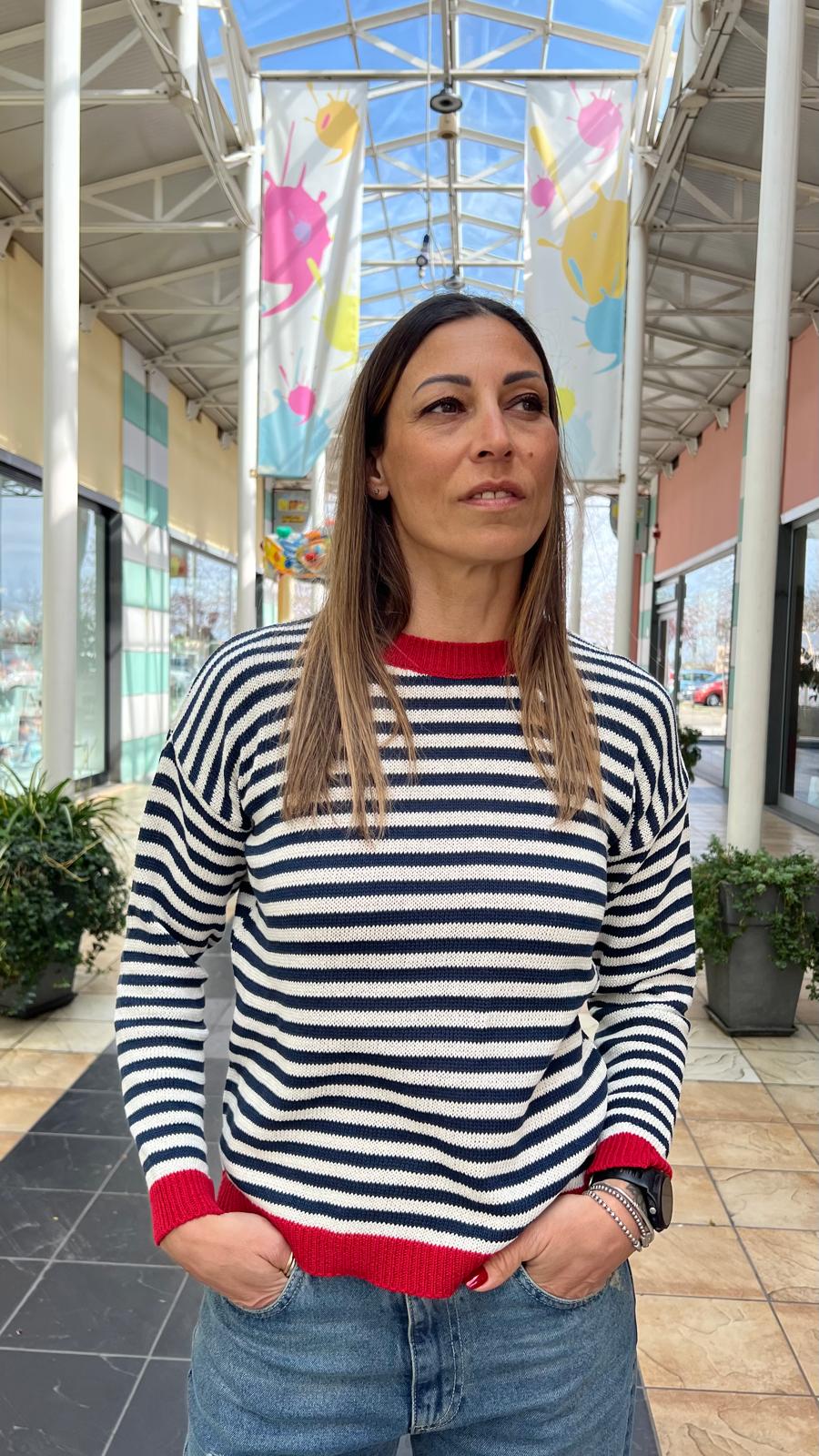 Maglia girocollo a righe LOKITA
