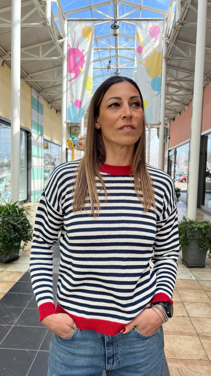 Maglia girocollo a righe LOKITA