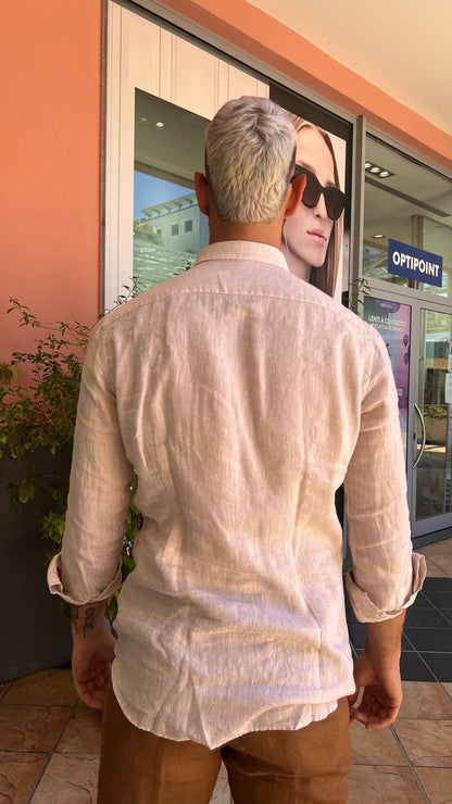 Camicia in 100% lino BRACACCIO SG00D1