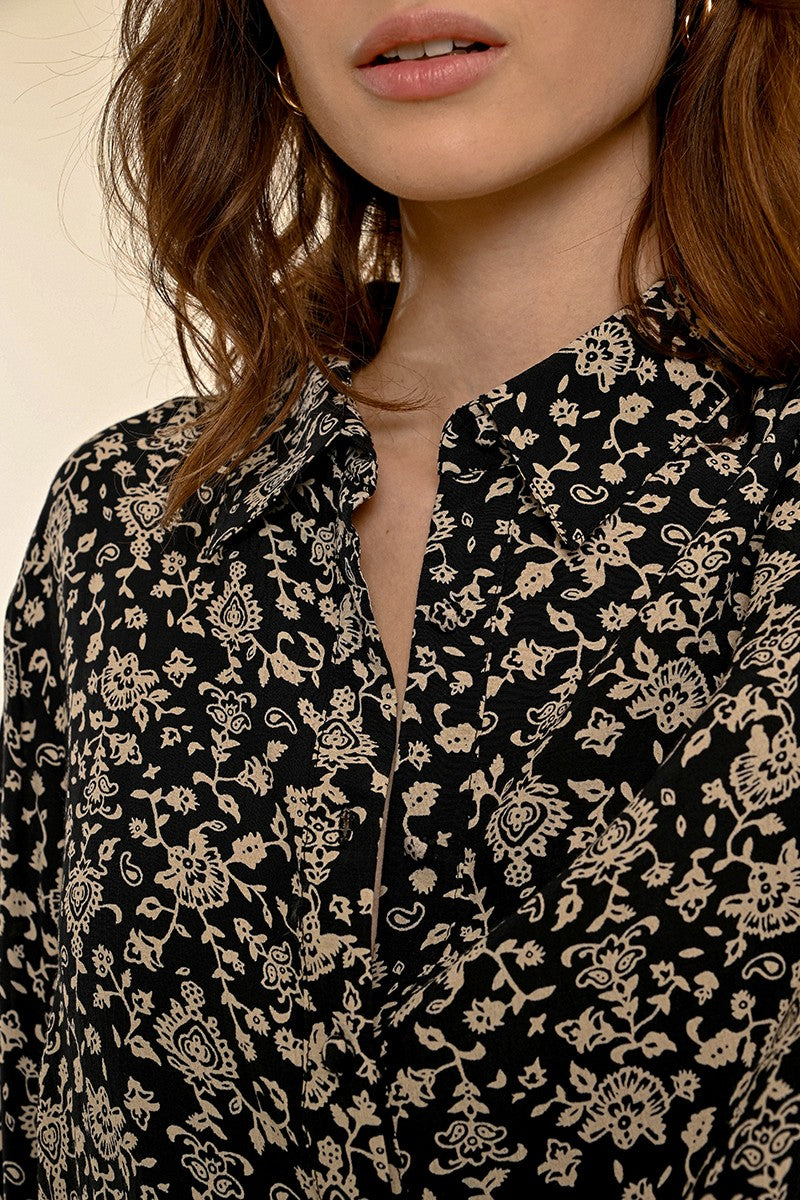 Camicia stampata floreale